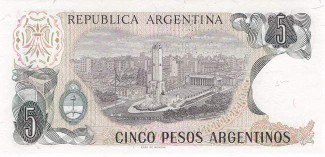 Argentinien p312a-2A 5 Pesos 1983